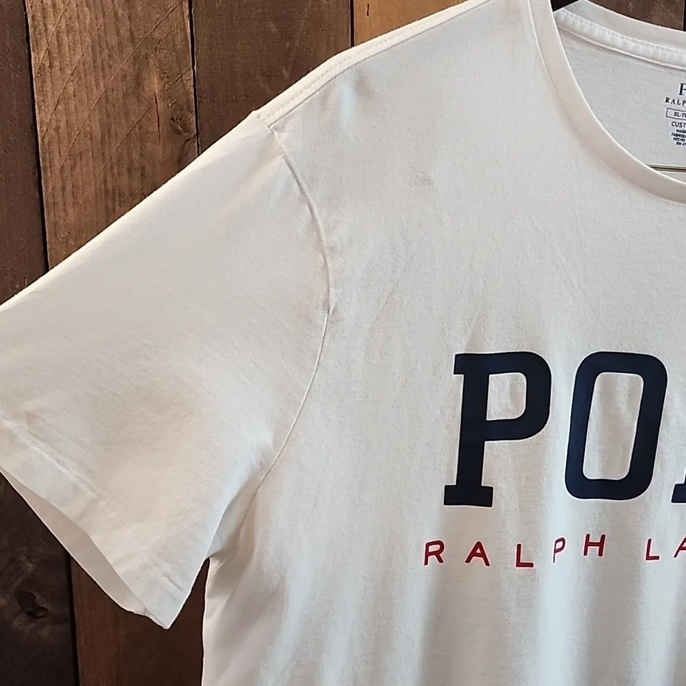 Polo by Ralph Mens Lauren White T-Shirt Size XL - Picture 3 of 6